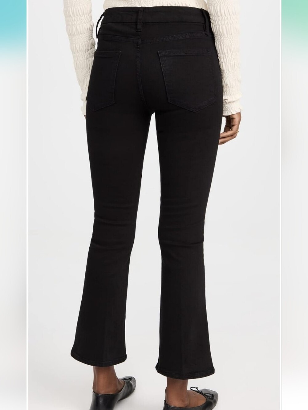 FRAME Women's Le Pixie Crop Mini Boot Jeans, - Picture 2 of 16